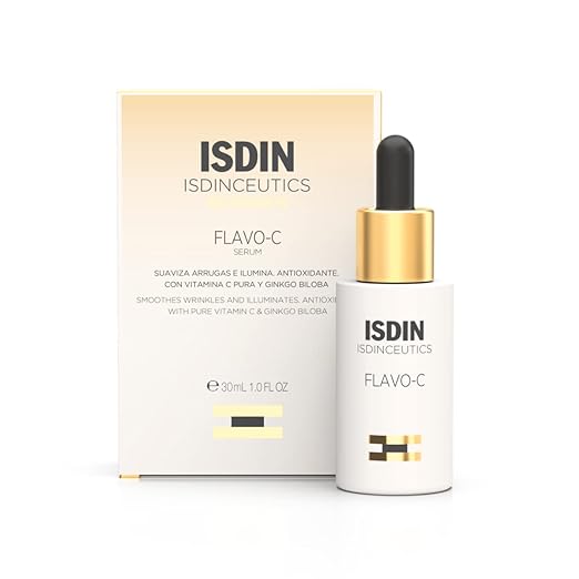 Isdinceutics Flavo-C Brightening and Antioxidant Vitamin C Serum for Face, 1.0 FL OZ