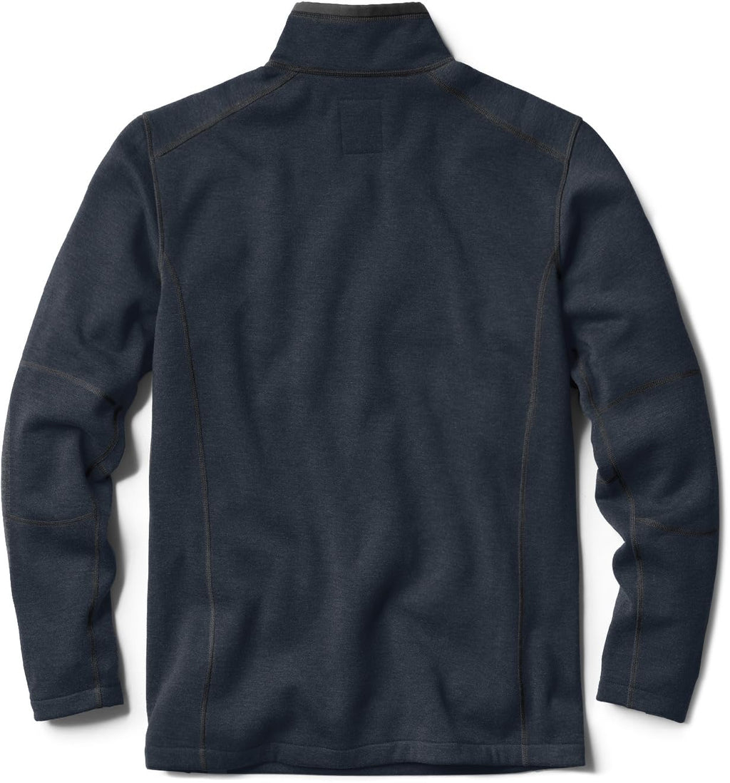 CQR Men's Thermal Fleece Quarter Zip Sweater, Outdoor Lightweight Long Sleeve Pullover, Casual Mock Neck Polo Sweaters