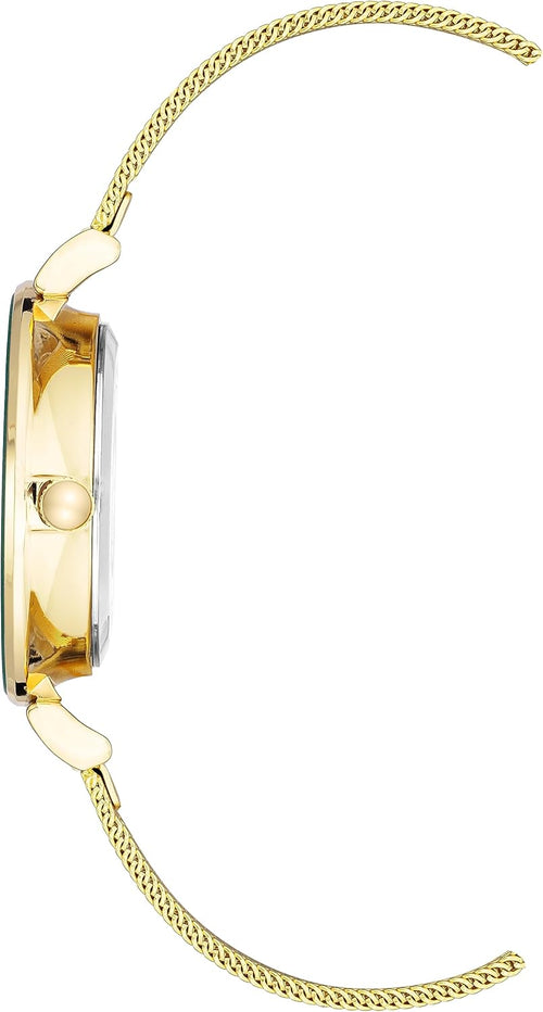 Anne Klein Women's Glitter Accented Mesh Bracelet Watch