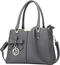 KKXIU 3 Zippered Compartments Purses and Handbags for Women Top Handle Satchel Shoulder Ladies Bags