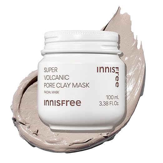 Innisfree Super Volcanic Clay Mask, Premium Korean Skincare with AHA and Natural Clusters for Deep Pore Detox,