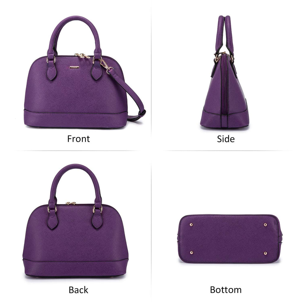 LOVEVOOK Purse for Women Small Crossbody Bags Classic Double Zip Top Handle Dome Satchel Bag