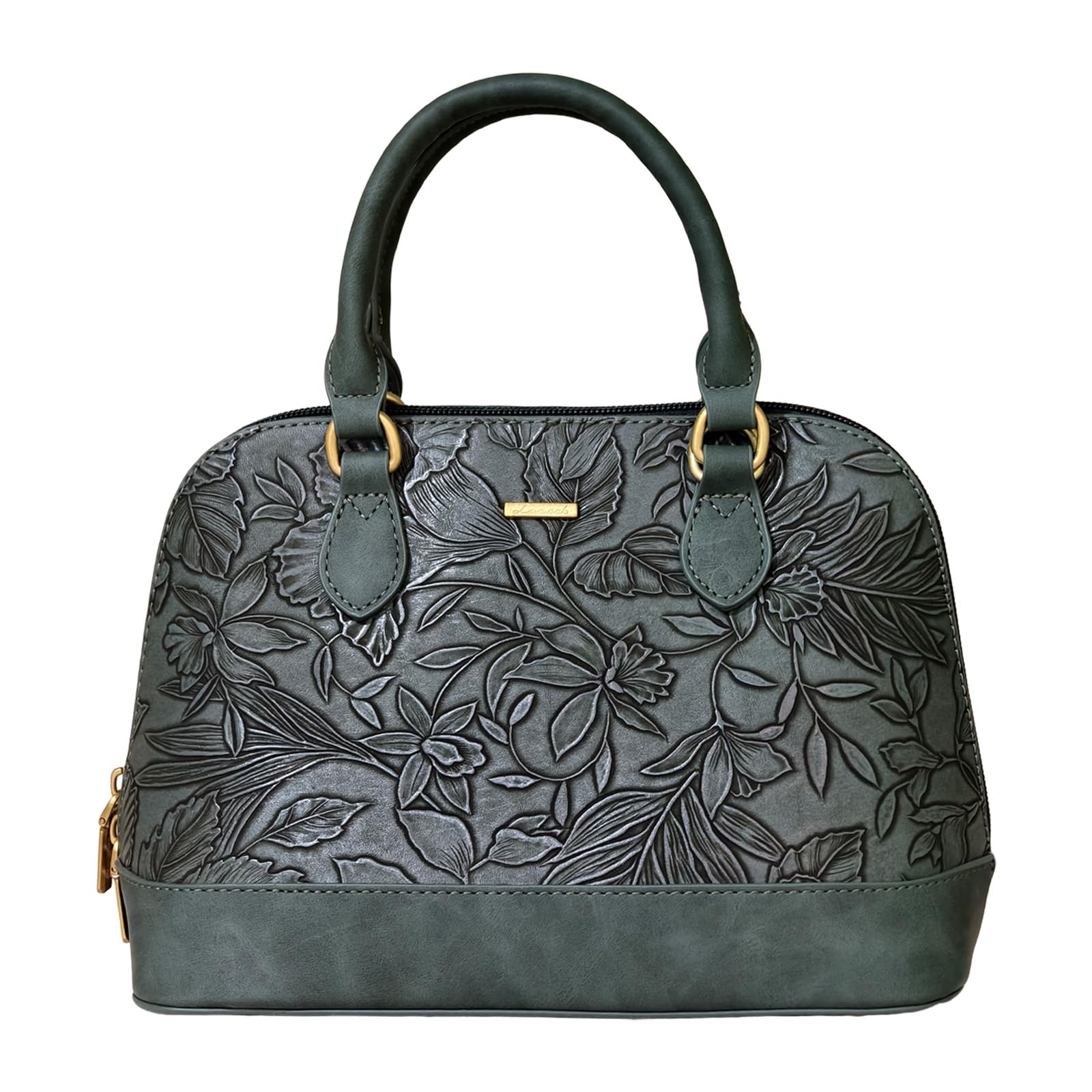 LOVEVOOK Purse for Women Small Crossbody Bags Classic Double Zip Top Handle Dome Satchel Bag