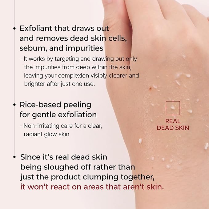 Dr.Melaxin Peel Shot Glow White Rice Peeling Ampoule, Soft Exfoliating Face and Body Scrub Dead Skin Cells Remover for All Skin Types korean skin care 80ml