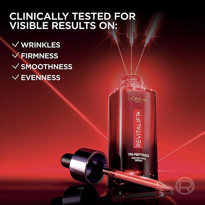L'Oreal Paris Revitalift Triple Power Age-Defying Face Serum, Anti Aging Serum with 3