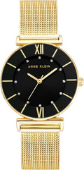 Anne Klein Women's Glitter Accented Mesh Bracelet Watch