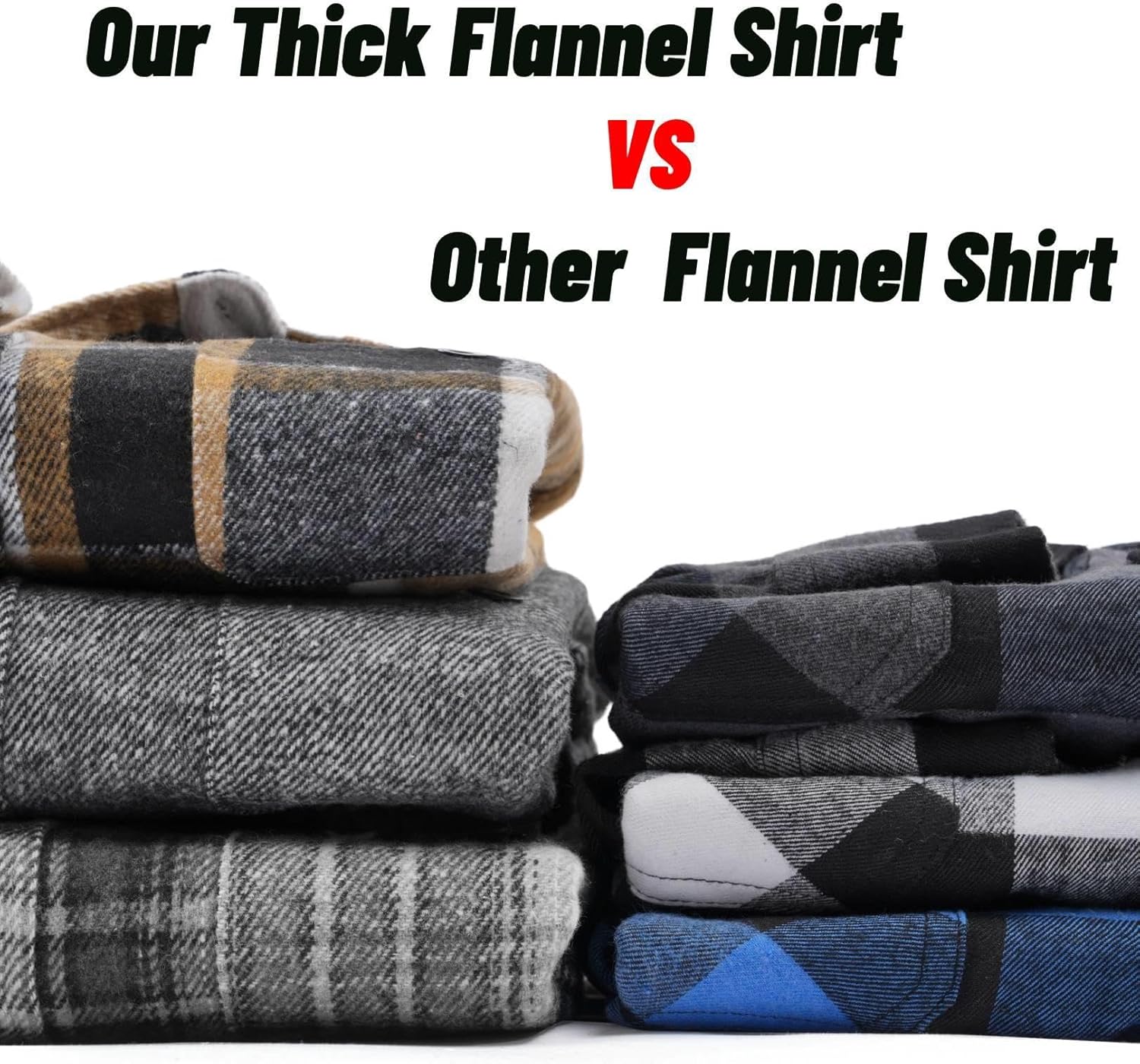 COOFANDY Men's Flannel Shirts Long Sleeve Casual Cotton Plaid Button Down Shirt Jacket with Pockets