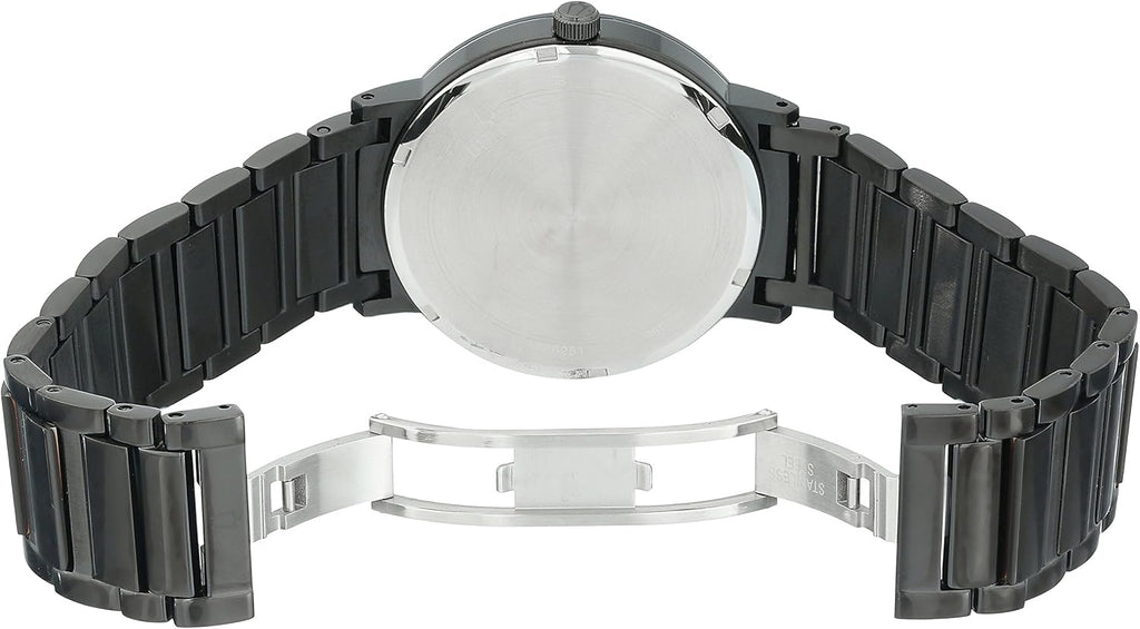 Bulova Men's 3-Hand Quartz Watch with Diamond Dial and Edge to Edge Crystal