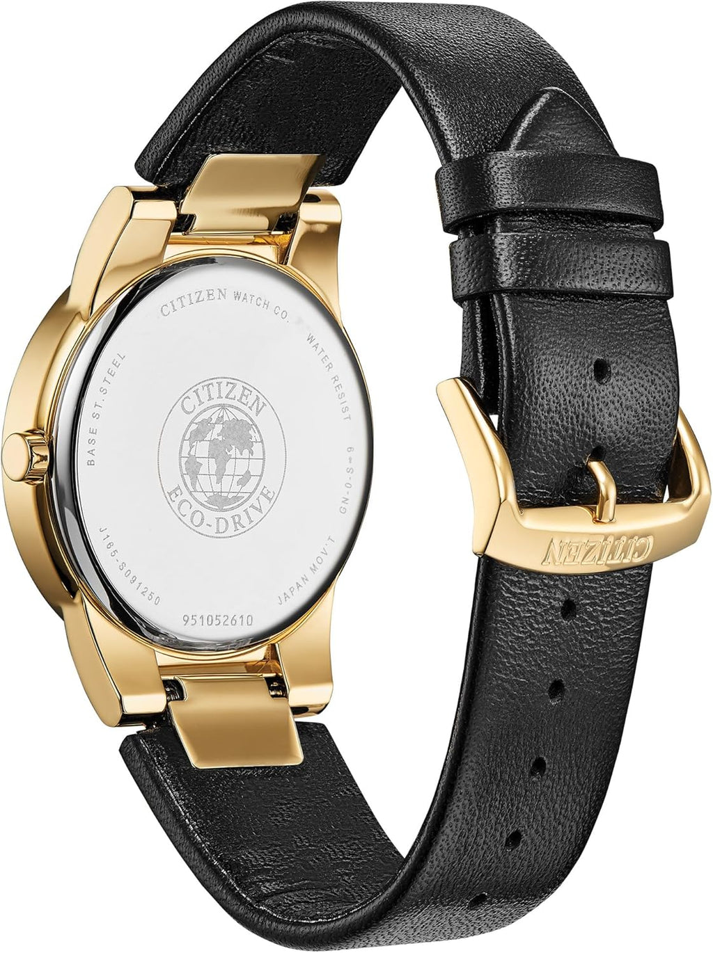 Citizen Men's Eco-Drive Modern Eco Axiom Watch, Black Leather Strap, Black Dial, 2 Hand, Date (Model: AU1062-05E)