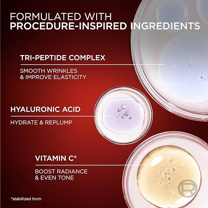 L'Oreal Paris Revitalift Triple Power Age-Defying Face Serum, Anti Aging Serum with 3
